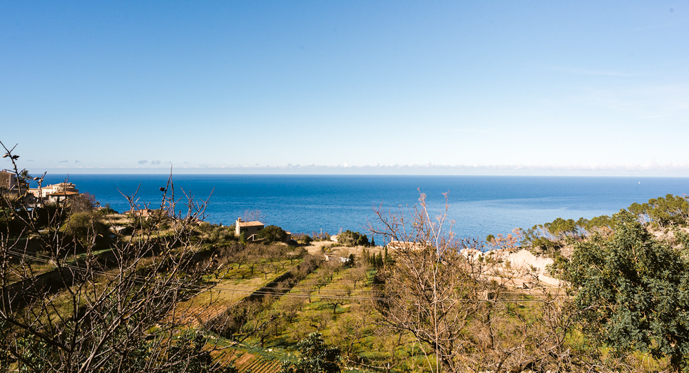Banyalbufar Mallorca vistas desde el hotel Can Busquets