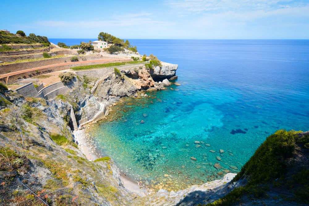 Cala de Banyalbufar en Mallorca